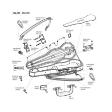 GEWA Карабин для плечевого ремня скрипичного футляра карабин для плечевого ремня скрипичного футляра