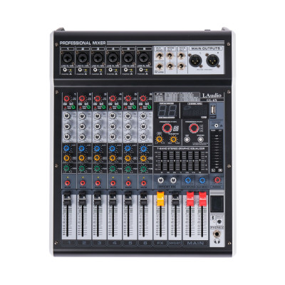 GL-6X Микшерный пульт, 6 каналов, серия PRO, LAudio