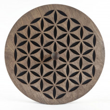 SS-F-25-D Шум ручья "Цветок жизни" 25см, тёмный, Shamanic