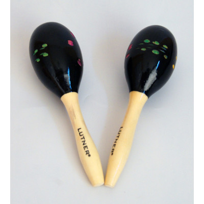 M0 Деревянные маракасы на ручке диаметр 6.1cм, длина 21см. Fleet