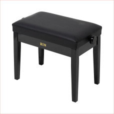 LB-11BKG Банкетка, черная глянец, искусственная кожа, Rin