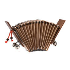 MS-T2-TR-04 Трещотка пластинчатая «малютка» с бубенцами, тонировка, Мастерская Сереброва MS-T2-TR-04 Трещотка пластинчатая «малютка» с бубенцами, тонировка, Мастерская Сереброва