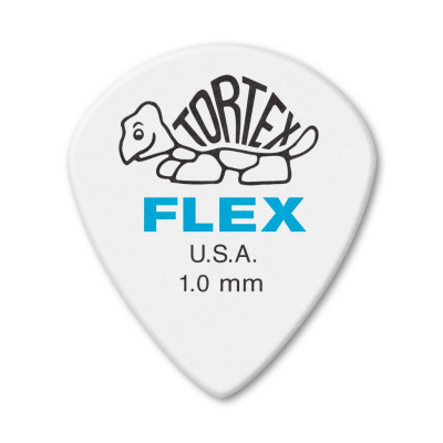 466R1.0 Tortex Flex Jazz III XL Медиаторы, 72шт, толщина 1.0мм, Dunlop