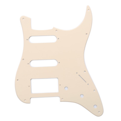 MX0317 Пикгард для электрогитары Fender Stratocaster HSS, 1 слой, кремовая, Musiclily