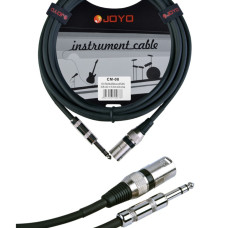 CM-08 Кабель микрофонный, XLR-6.3мм, 4.5м, Joyo