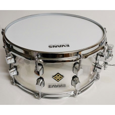 MBAp-m-1465-10 Малый барабан 14х6.5" из акрила, прозрачный, с металлическими, Мастерская Бехтеревых