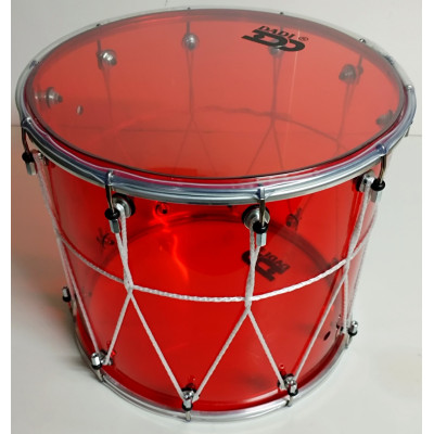 BKA-12Kv Барабан кавказский 12" акриловый, красный, с верёвкой, Мастерская Бехтеревых