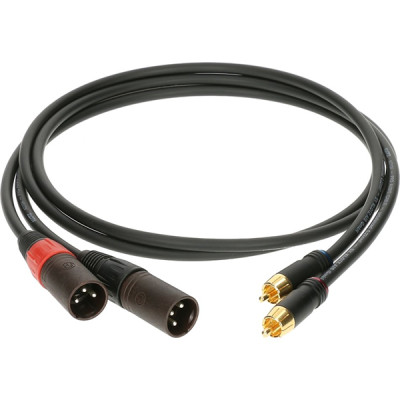 AL-RM0030 Кабель акустический RCA-XLRm, 30см, 2шт, Klotz
