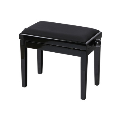 HY-PJ018B-GLOSS-BLACK Банкетка, черный/черный, вельвет, Rin