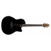 Applause AE44II-5S Elite Mid Cutaway Black Satin электроакустическая гитара, цвет черный матовый, производство Китай Applause AE44II-5S Elite Mid Cutaway Black Satin электроакустическая гитара, цвет черный матовый, производство Китай
