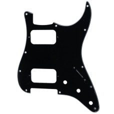 MX2248BK Пикгард для электрогитары Fender Stratocaster HH, 3 слоя, черная, Musiclily