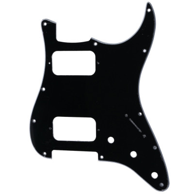 MX2248BK Пикгард для электрогитары Fender Stratocaster HH, 3 слоя, черная, Musiclily