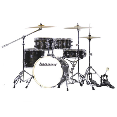 LC197-1 Accent Pro Барабанная установка, черная, 2 коробки, Ludwig
