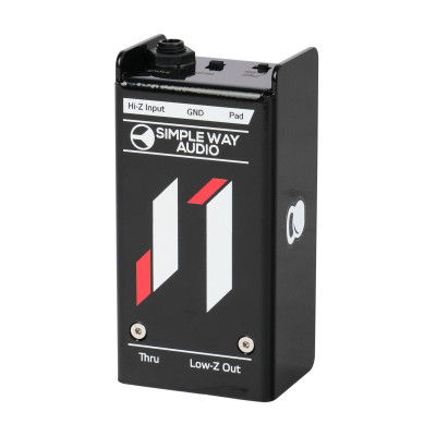 J1mini-steel Дибокс, преобразователь сигнала для гитары, активный, стальной корпус, Simpleway Audio