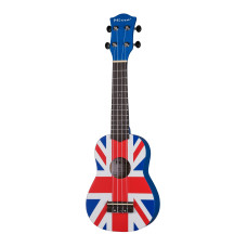 UK-300-21-YG Укулеле сопрано, с рисунком Union Jack, Mirra