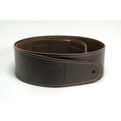 MB6061-113-01 Ремень для гитары, кожаный, горький шоколад, Mamba straps