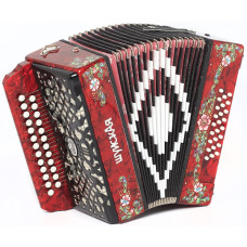 S51XL-A-RED Гармонь "Шуйская" 25х25-III, красная, Шуйская гармонь S51XL-A-RED Гармонь "Шуйская" 25х25-III, красная, Шуйская гармонь