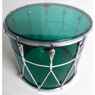 BKA-12Bzv Барабан кавказский 12", акрил цвет "Бирюза" 28х31см, с верёвкой, Мастерская Бехтеревых