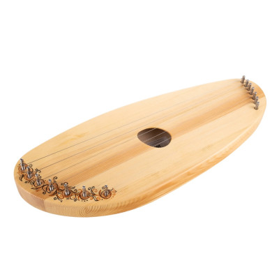 GU-20.65.07.11100 Лира пентатоническая «След» с декой, 7 струн, светлая, Гусельник