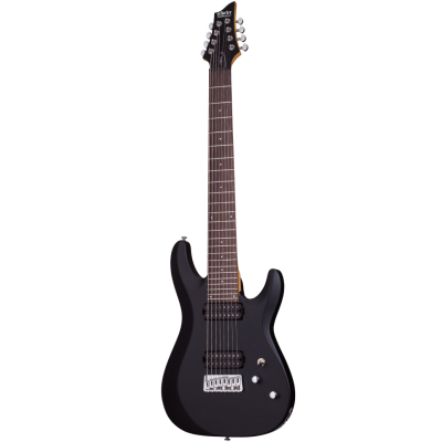Schecter C-8 Deluxe SBK Гитара электрическая восьмиструнная, крепление грифа: на болтах