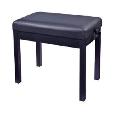 HY-TM20-SATIN-BLACK Банкетка, матовый черный, искусственная кожа, Rin