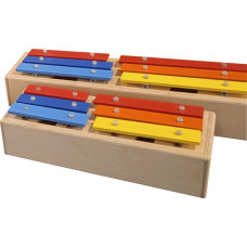 SGAP-C Колокольчики (глокеншпиль) альт, пентатоника 6 нот, цветные, резонаторный корпус, Sinkopa