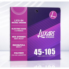 LX10-B4 Комплект струн для бас-гитары, никелированные, 45-105, Luxars