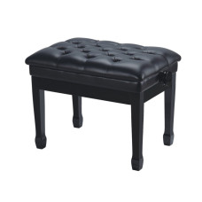 HY-PJ006-GLOSS-BLACK Банкетка, черная, искусственная кожа, Rin HY-PJ006-GLOSS-BLACK Банкетка, черная, искусственная кожа, Rin