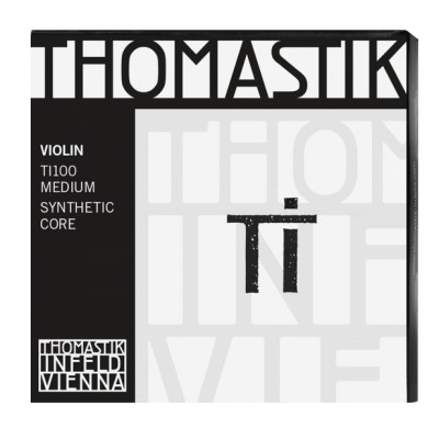 TI100 Ti Комплект струн для скрипки размером 4/4, среднее натяжение, Thomastik