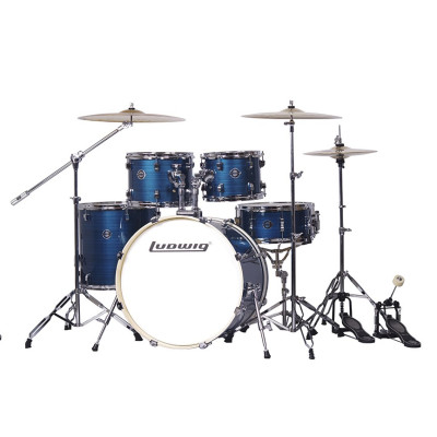 LC196-4 Accent Pro Барабанная установка, синяя, 2 коробки, Ludwig