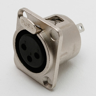 S3FDX Разъем панельный XLR 3p female, SHNOOR