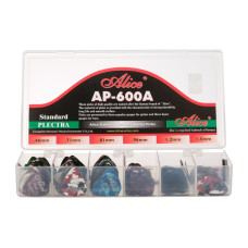 AP-600A Коробка медиаторов, 600шт, 6 толщин. Alice