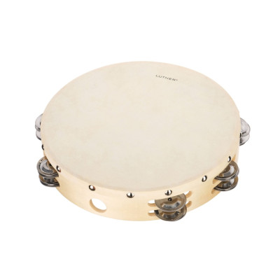 FLT-TH10-16 Тамбурин с кожей с 16 бубенцами Fleet