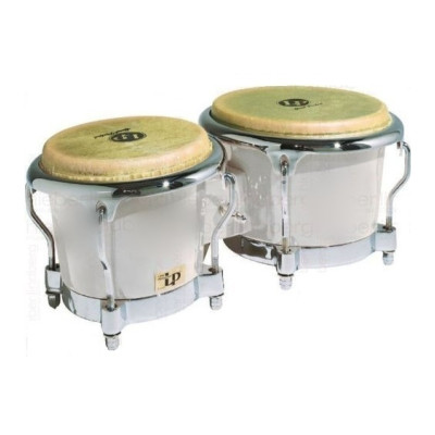 Latin Percussion LP200XF-WH Fiberglass Bongos бонго 7.25"+8.625"