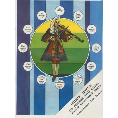 15519МИ Нотная тетрадь. Для учащихся V-VII классов ДМШ. Сост. Е.М. Золина, Издательство "Музыка"