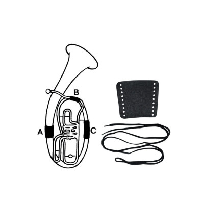 GEWA VALVE GUARD LEATHER B-Tuba part B защита рук (туба) 2 части