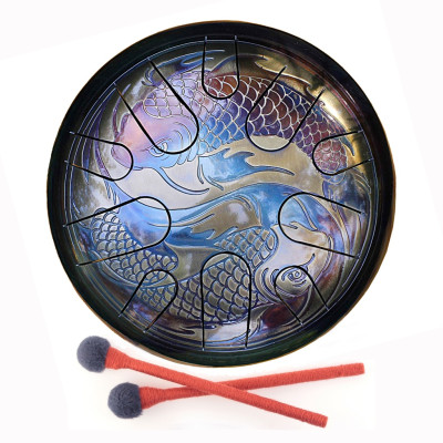 AL30-AM-FI Глюкофон 30см Рыбы Инь Янь, A Minor, Мастерская Алатырь