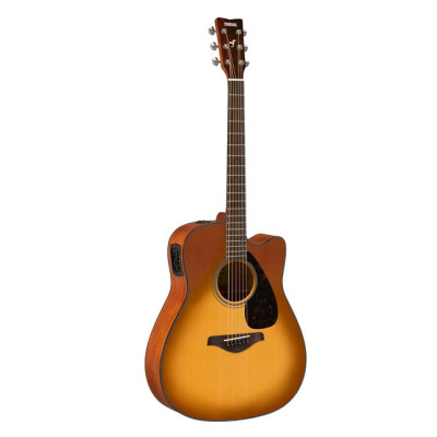 FGX800C-SDB Гитара электро-акустическая, с вырезом, санберст, Yamaha