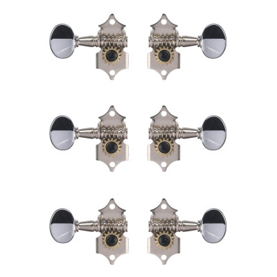 MHC-105-CR-3+3 Колки для гитары 3+3, хром, Metallor