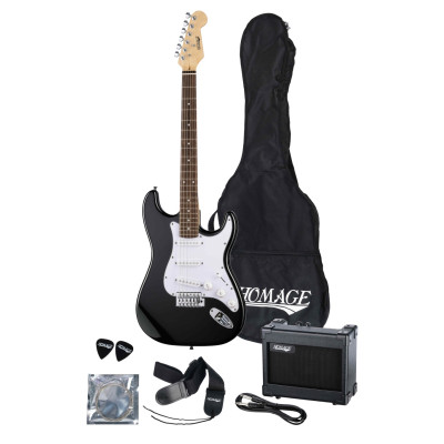 SET-HEG310BK Комплект электрогитары, комбоусилителя, аксессуаров, черный, Homage