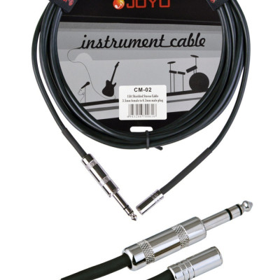 CM-02 Кабель соединительный, 3.5f-6.3мм, 4.5м, Joyo