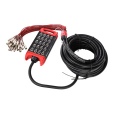 BCB403-20m Сценическая коммутационная коробка 16хXLR входов + 4хXLR выхода, 20м, Soundking