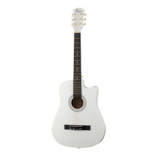FFG-38C-WH-M Акустическая гитара, с вырезом, белая, Foix