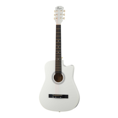 FFG-38C-WH-M Акустическая гитара, с вырезом, белая, Foix