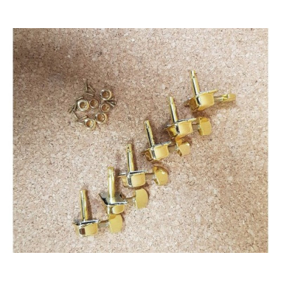 Колковая механика (6 в лин.), для акустической и электро-гитары, gold, RG M6010(6)-GD