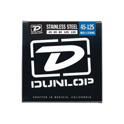 Dunlop DBS Stainless Steel Bass Medium 5-125 45-125