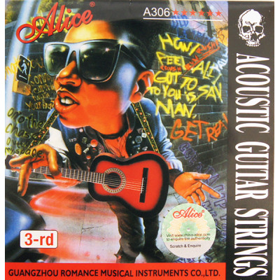 A306-XL-3 Отдельная 3-я струна для акустической гитары, 023, Alice