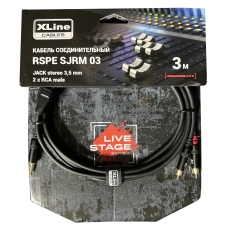 XLINE Cables RSPE SJRM03 Кабель специальный JACK stereo 3.5mm - 2 x RCA male, длина 3 м