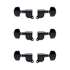 J-01-BK-3+3-Metallor Колки для гитары 3+3, черные, Metallor