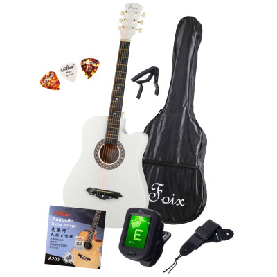 FFG-2038CAP-WH Акустическая гитара+Аксессуары, Foix